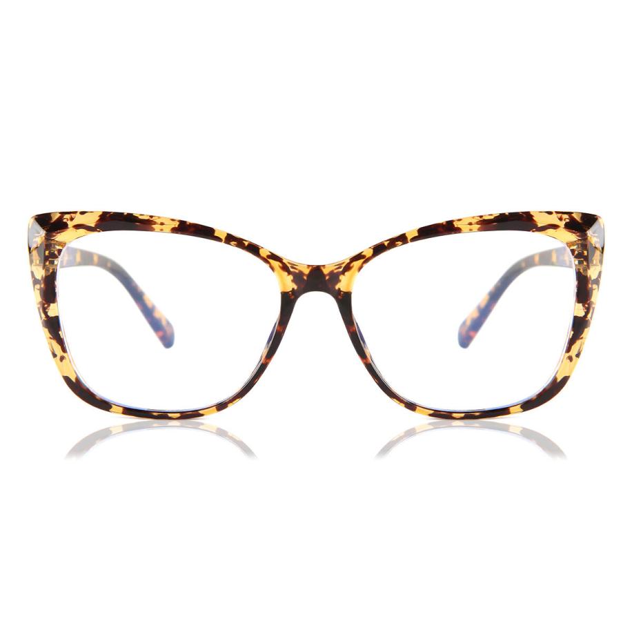 Dames Cat-eye Volledige rand Plastic Tortoiseshell Bril - Anti-Blauwlichtglazen - SmartBuy Collection