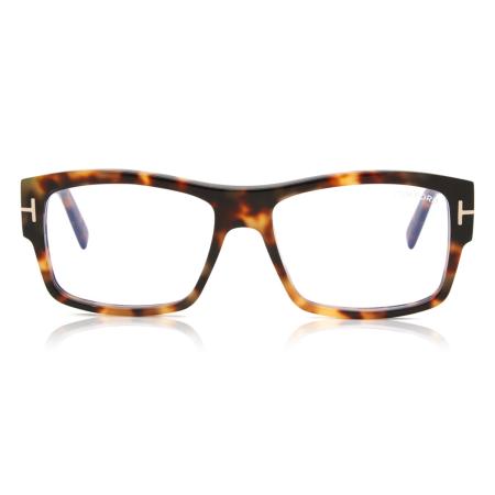 Tom Ford FT5941-B 053 Blauw-Light Block Tortoiseshell Heren Bril