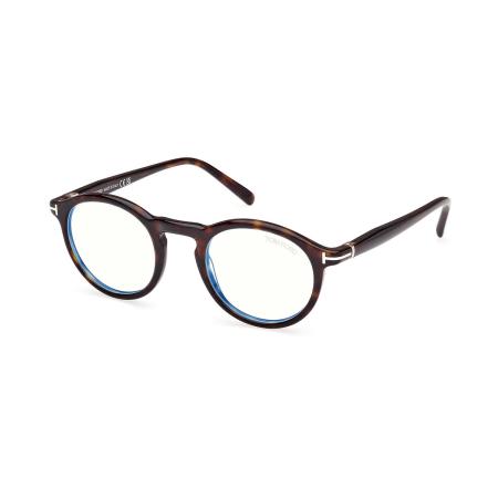 Tom Ford FT5979-B 052 Blauw-Light Block Tortoiseshell Heren Bril