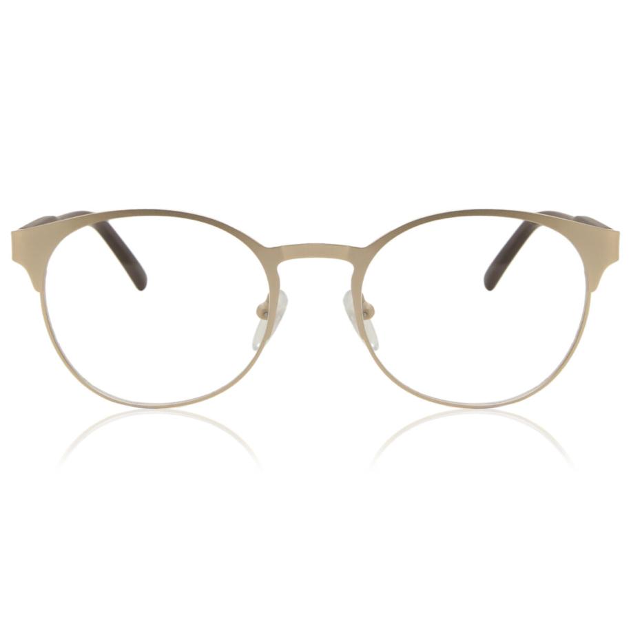 Dames Rond Volledige rand Metaal Goud Bril - Anti-Blauwlichtglazen - SmartBuy Collection