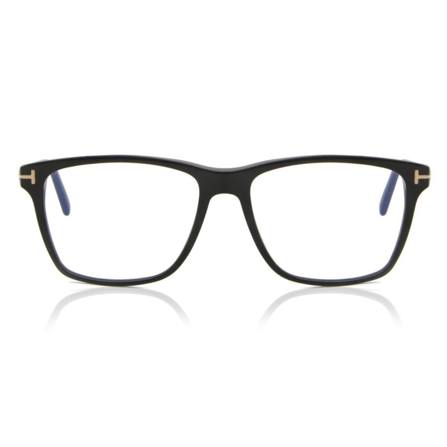 Tom Ford FT5817-B Blauw-Light Block 1 Zwart Heren Bril