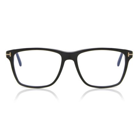 Tom Ford FT5817-B Blauw-Light Block 001 Zwart Heren Bril
