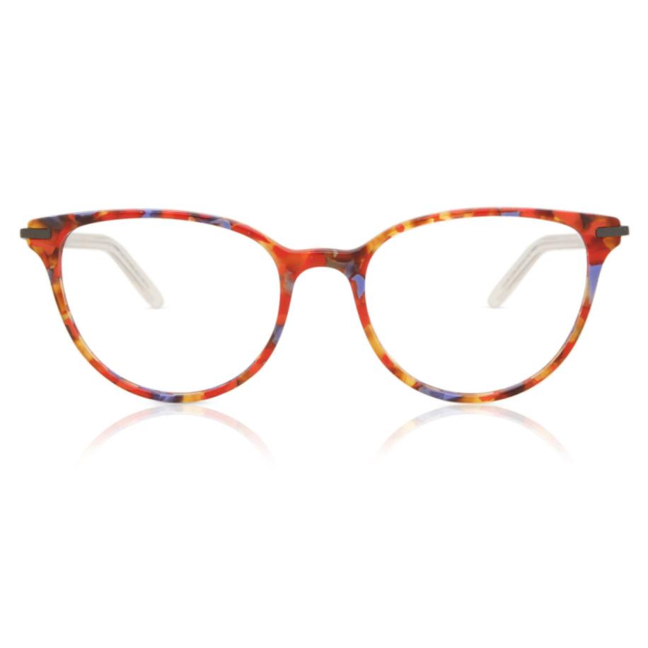 Dames Ovaal Volledige rand Plastic Rood Bril - Anti-Blauwlichtglazen - SmartBuy Collection