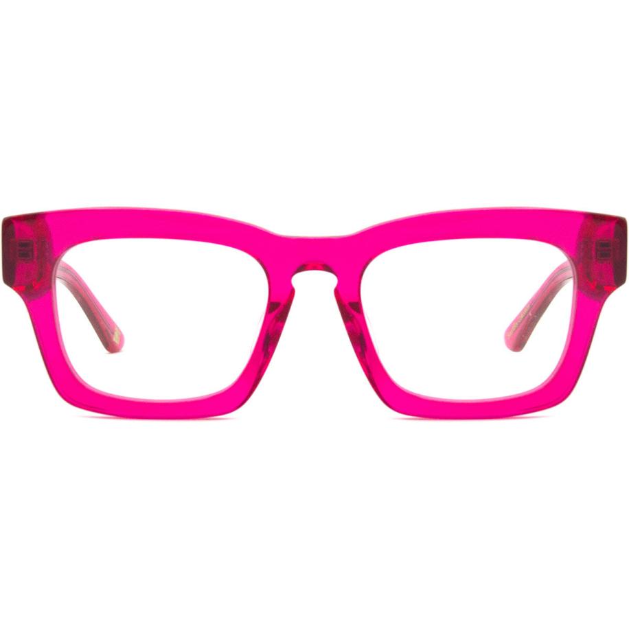 Heren Vierkant Volledige rand Plastic Roze Bril - Anti-Blauwlichtglazen - SmartBuy Collection