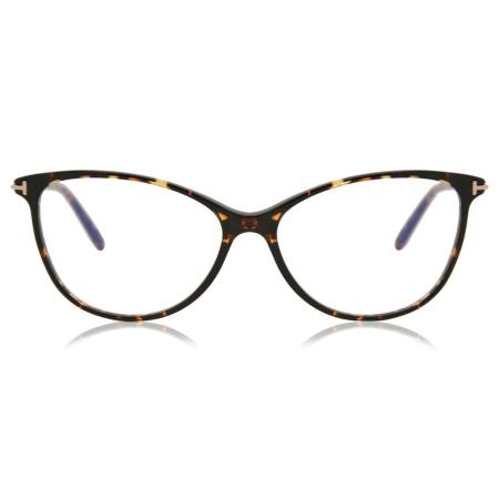 Tom Ford FT5616-B 056 Blauw-Light Block Tortoiseshell Dames Bril