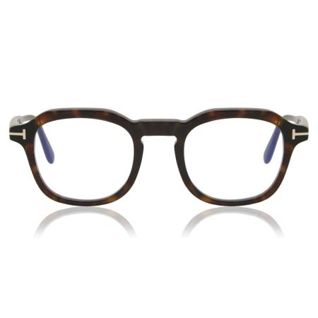 Tom Ford FT5836-B 052 Blauw-Light Block Tortoiseshell Heren Bril