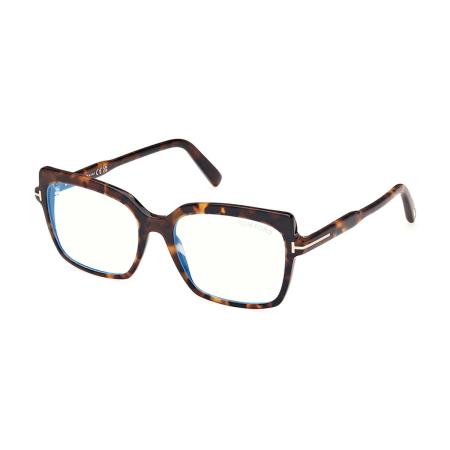 Tom Ford FT5947-B 052 Blauw-Light Block Tortoiseshell Dames Bril