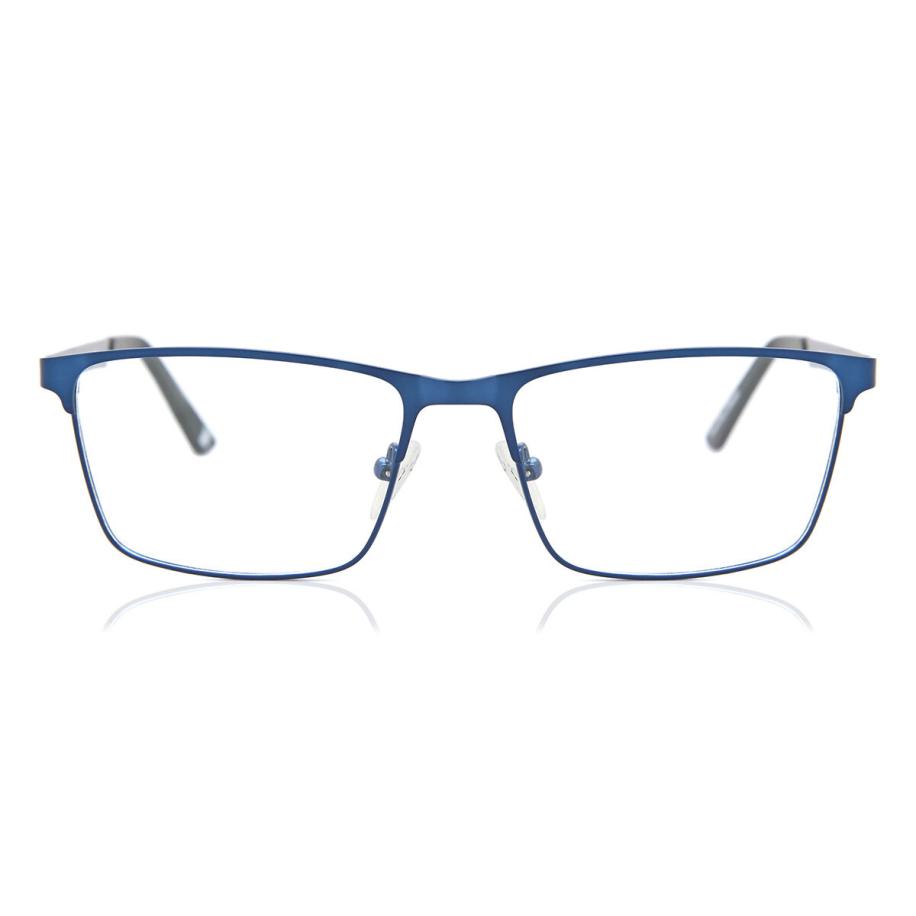 Heren Rechthoek Volledige rand Metaal Blauw Bril - Anti-Blauwlichtglazen - SmartBuy Collection