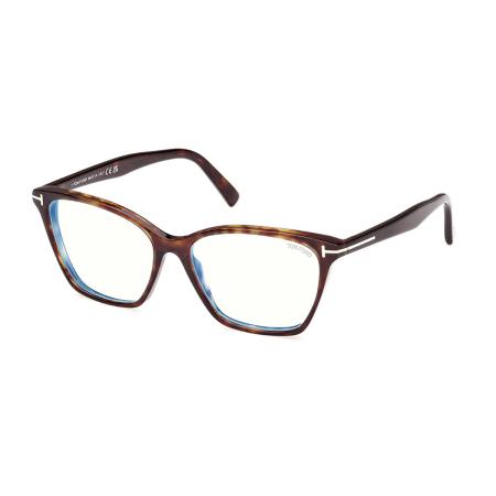 Tom Ford FT5949-B 052 Blauw-Light Block Tortoiseshell Dames Bril