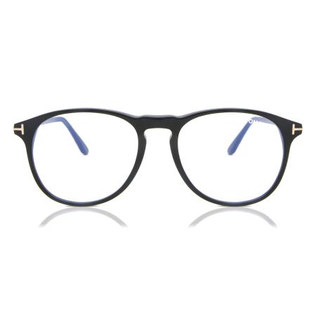Tom Ford FT5805-B 001 Blauw-Light Block Zwart Heren Bril