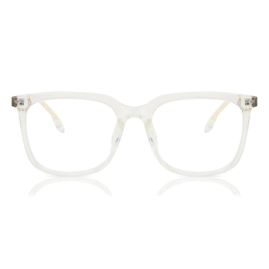Heren Vierkant Volledige rand Plastic Doorzichtig Bril - Anti-Blauwlichtglazen - SmartBuy Collection
