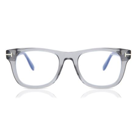 Tom Ford FT5820-B Blauw-Light Block 020 Doorzichtig Heren Bril