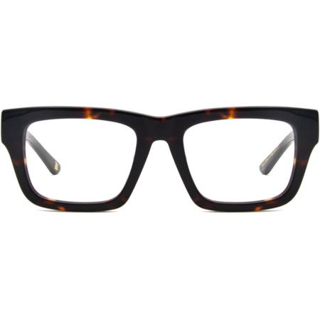 Heren Vierkant Volledige rand Plastic Tortoiseshell Bril - Anti-Blauwlichtglazen - SmartBuy Collection