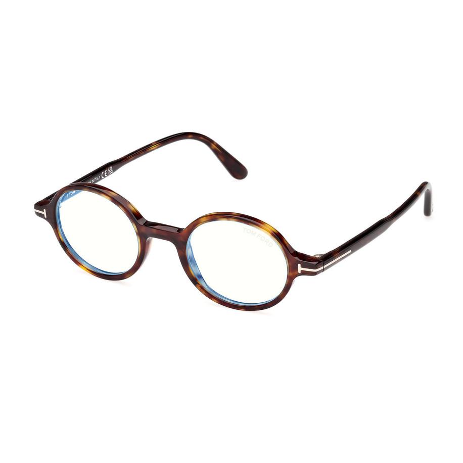 Tom Ford FT5975-B 52 Blauw-Light Block Tortoiseshell Heren Bril