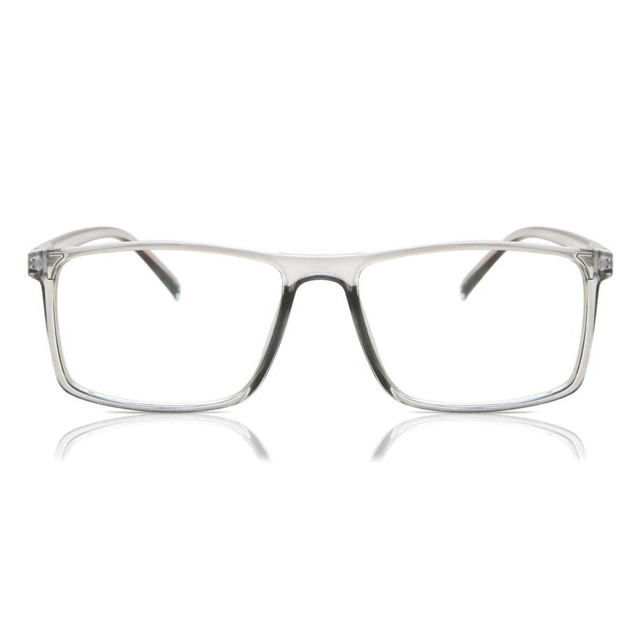 Heren Vierkant Volledige rand Plastic Doorzichtig Bril - Anti-Blauwlichtglazen - SmartBuy Collection