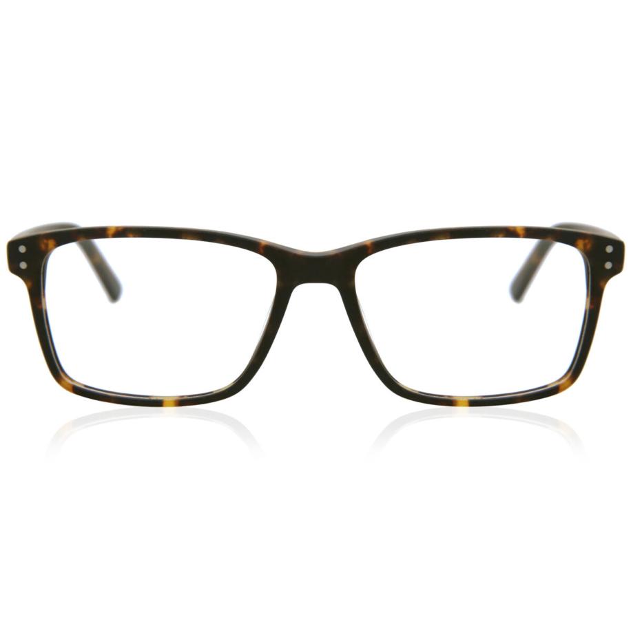 Heren Vierkant Volledige rand Acetaat Tortoiseshell Bril - Anti-Blauwlichtglazen - SmartBuy Collection