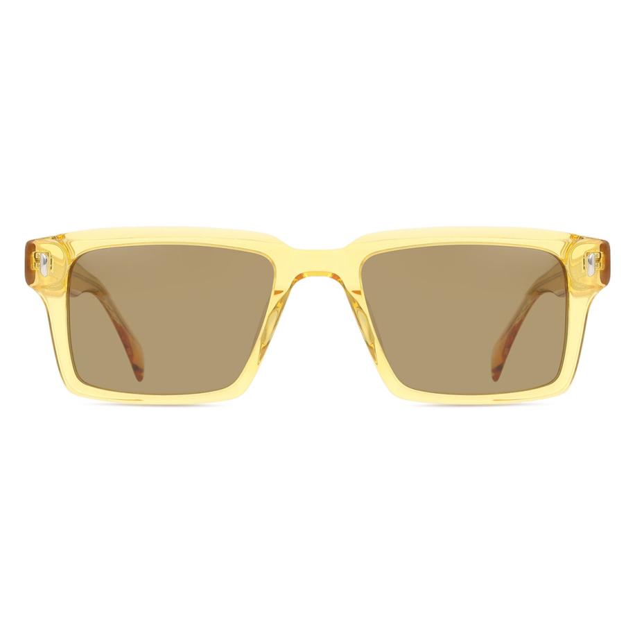Heren Vierkant Volledige rand Plastic Geel Bril - Anti-Blauwlichtglazen - SmartBuy Collection