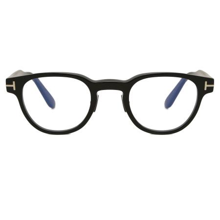 Tom Ford FT5783-D-B Aziatische pasvorm 005 Blauw-Light Block Zwart Heren Bril