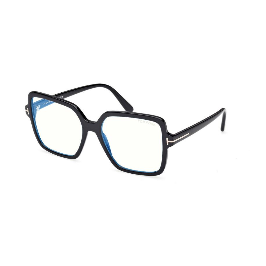 Tom Ford FT6063-B 1 Blauw-Light Block Zwart Dames Bril