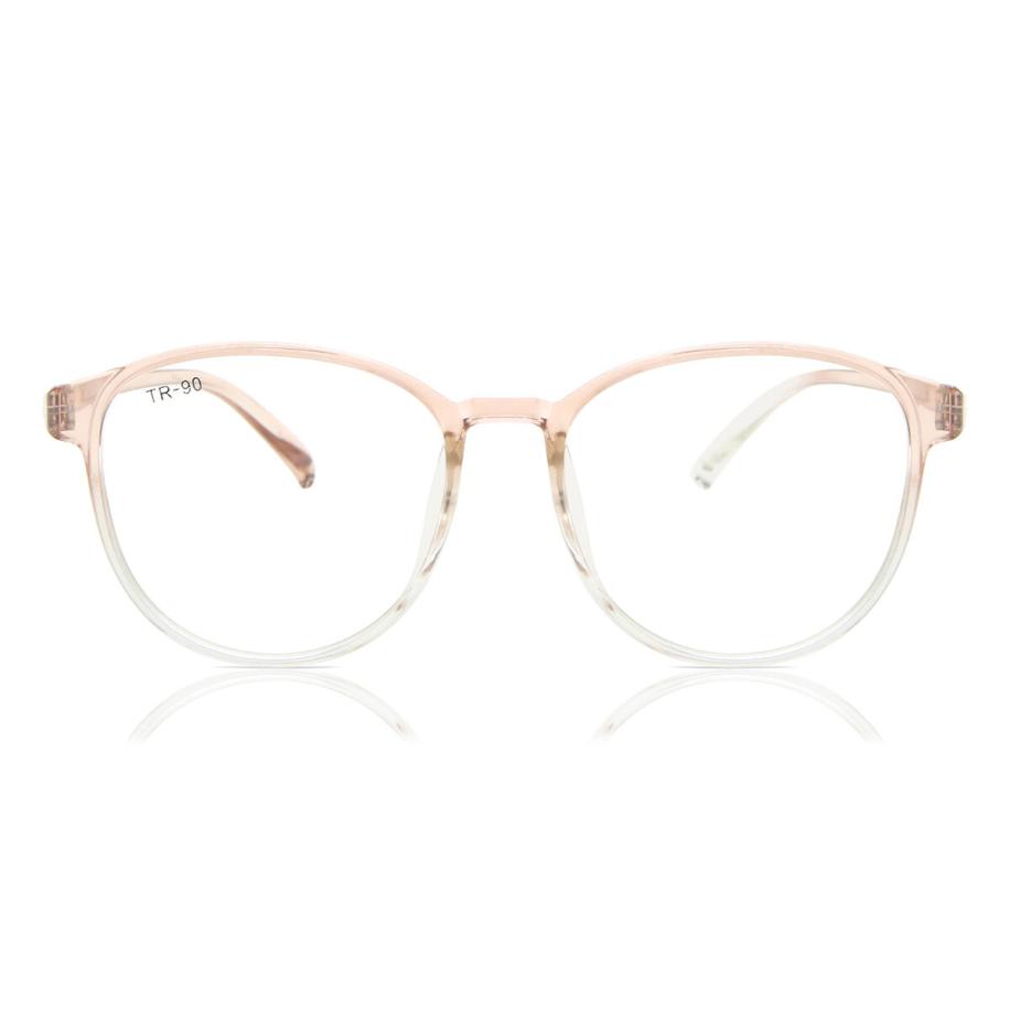 Heren Ovaal Volledige rand Plastic Bruin Bril - Anti-Blauwlichtglazen - SmartBuy Collection