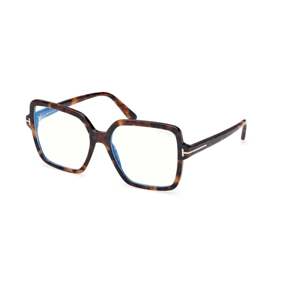 Tom Ford FT6063-B 52 Blauw-Light Block Tortoiseshell Dames Bril