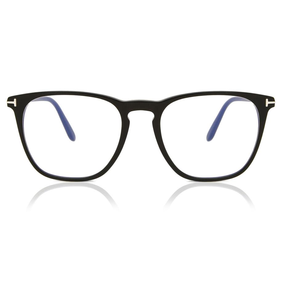 Tom Ford FT5937-B 1 Blauw-Light Block Zwart Heren Bril