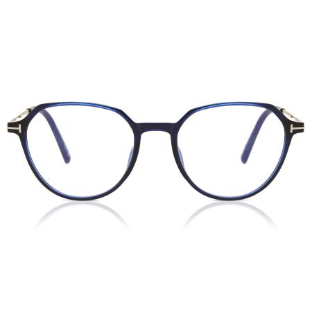 Tom Ford FT5875-B 090 Blauw-Light Block Blauw Heren Bril