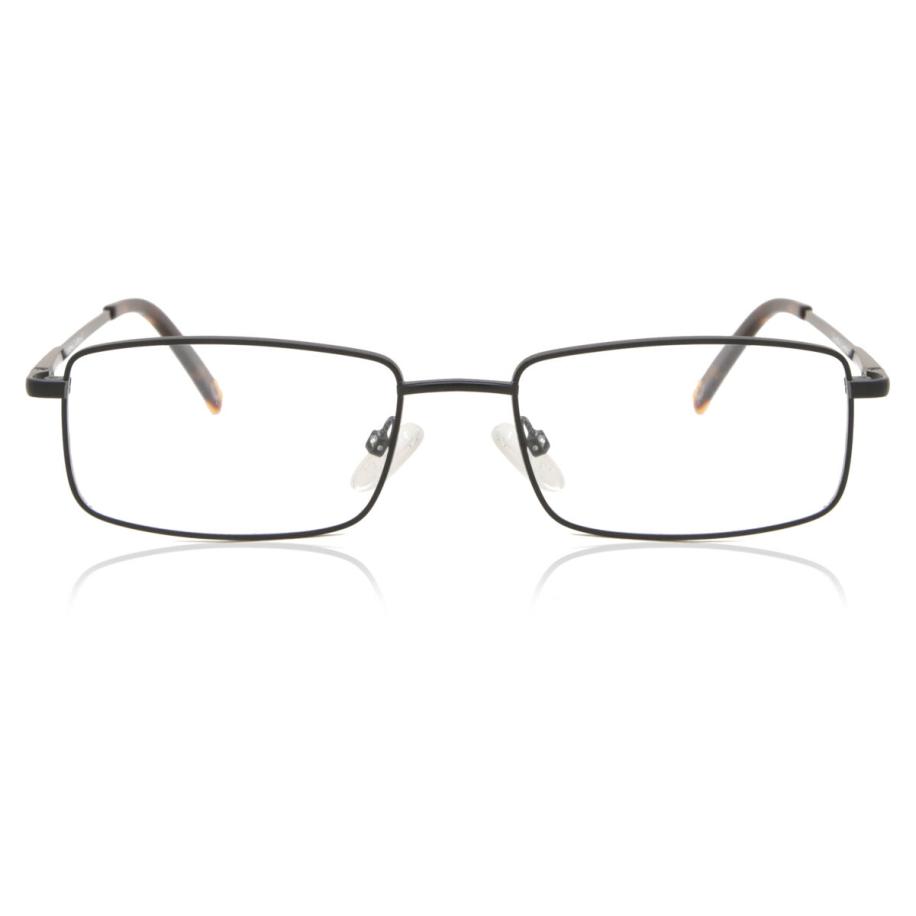 Heren Rechthoek Volledige rand Metaal Zwart Bril - Anti-Blauwlichtglazen - SmartBuy Collection