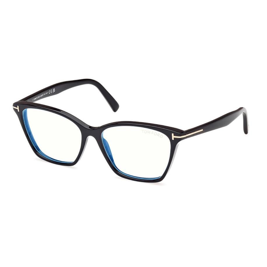 Tom Ford FT5949-B 1 Blauw-Light Block Zwart Dames Bril