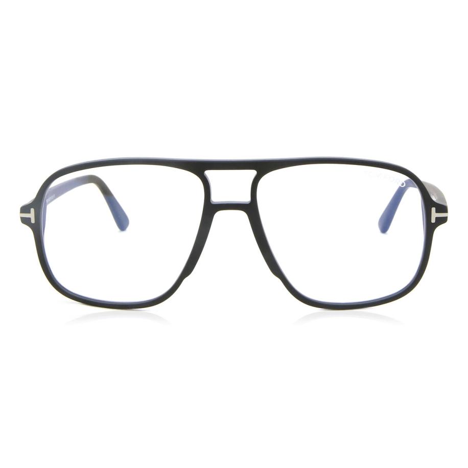 Tom Ford FT5737-B 2 Blauw-Light Block Zwart Heren Bril