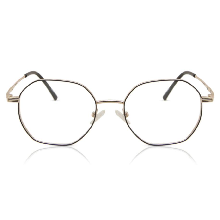 Heren Geometric Volledige rand Metaal Goud Bril - Anti-Blauwlichtglazen - SmartBuy Collection