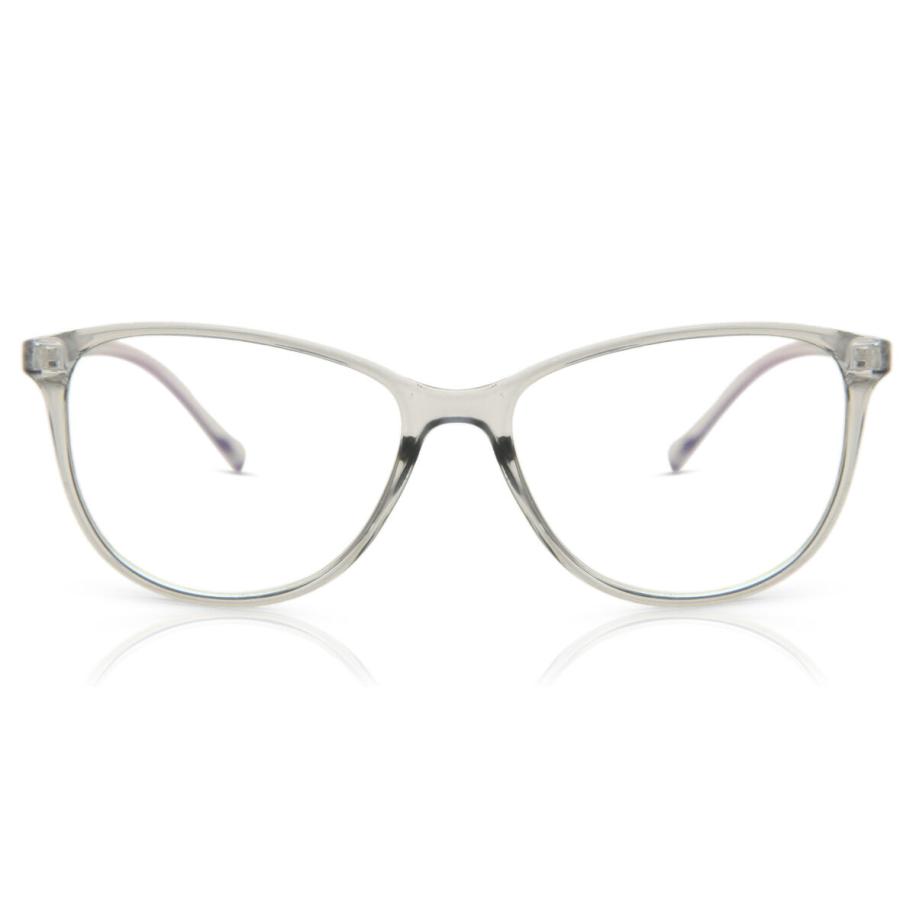 Heren Ovaal Volledige rand Plastic Doorzichtig Bril - Anti-Blauwlichtglazen - SmartBuy Collection