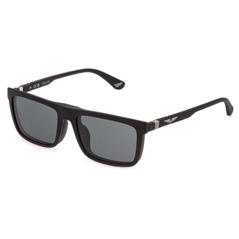 Police UPLQ66 ORIGINS LITE 32 With Clip-On U28P Zwart Heren Bril