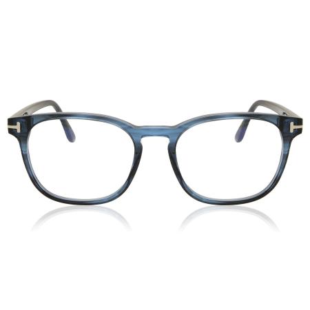 Tom Ford FT5868-B 092 Blauw-Light Block Blauw Heren Bril