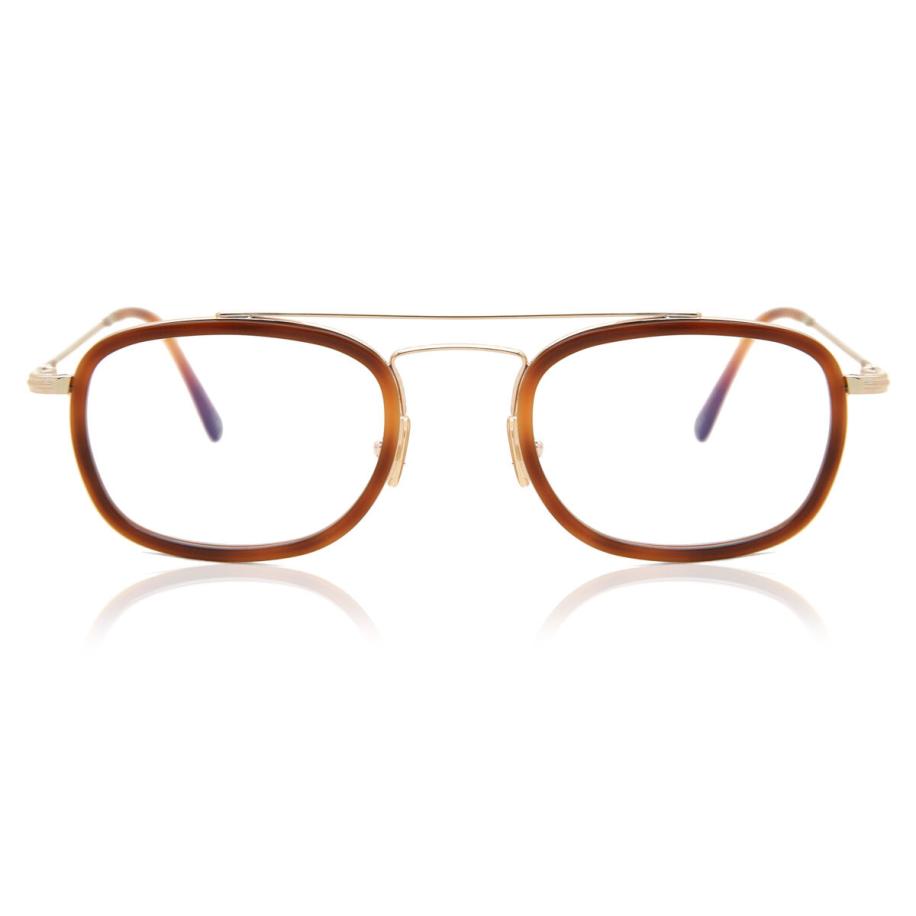 Tom Ford FT5677-B 53 Blauw-Light Block Tortoiseshell Heren Bril