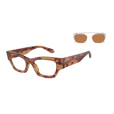 Giorgio Armani AR8185U With Clip-On 59781W Blauw-Light Block Tortoiseshell Dames Bril