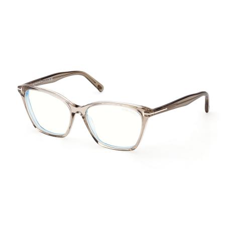 Tom Ford FT5949-B 045 Blauw-Light Block Bruin Dames Bril