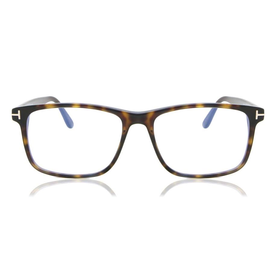 Tom Ford FT5752-B 52 Blauw-Light Block Tortoiseshell Heren Bril
