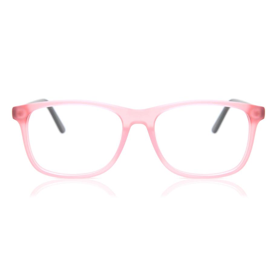 Heren Vierkant Volledige rand Plastic Roze Bril - Anti-Blauwlichtglazen - SmartBuy Collection