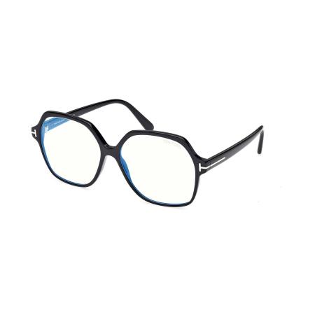 Tom Ford FT6062-B 001 Blauw-Light Block Zwart Heren Bril
