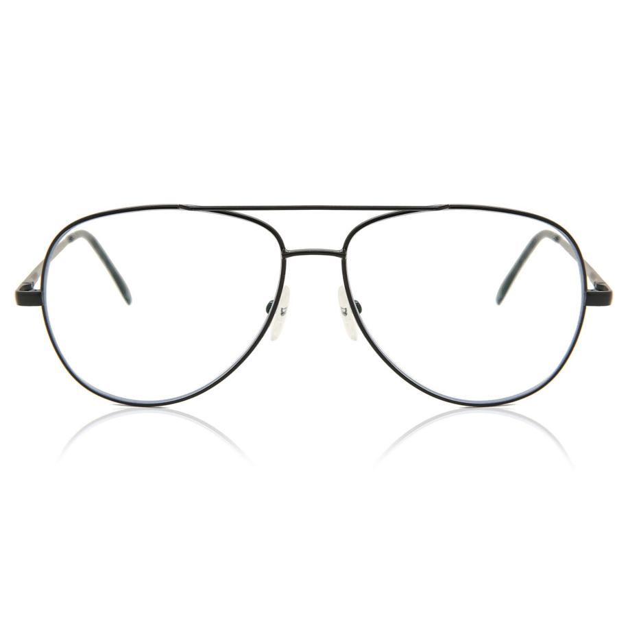 Heren Piloot Volledige rand Metaal Zwart Bril - Anti-Blauwlichtglazen - SmartBuy Collection