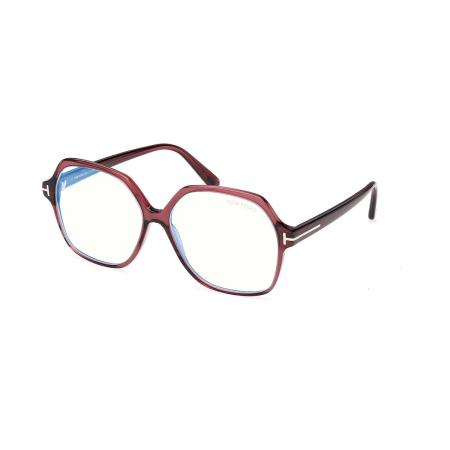 Tom Ford FT6062-B 071 Blauw-Light Block Doorzichtig Heren Bril