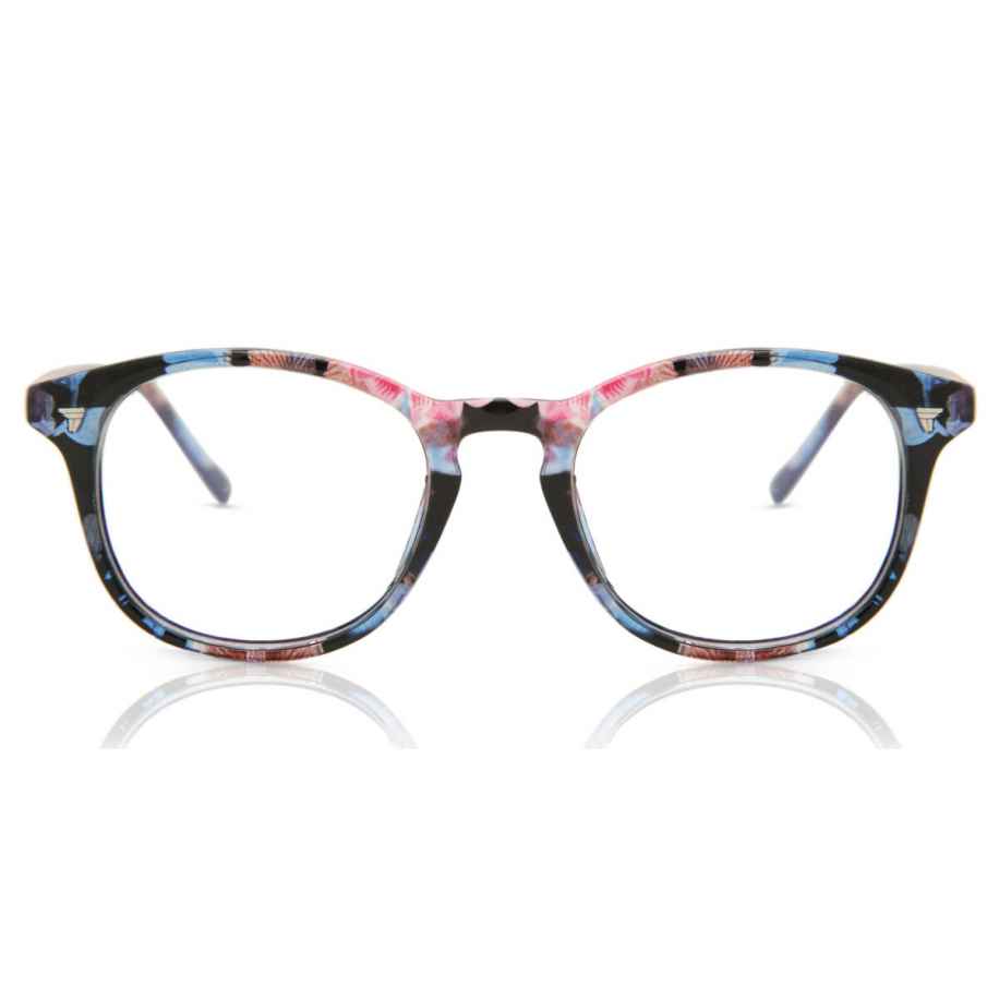 Dames Vierkant Volledige rand Plastic Blauw Bril - Anti-Blauwlichtglazen - SmartBuy Collection