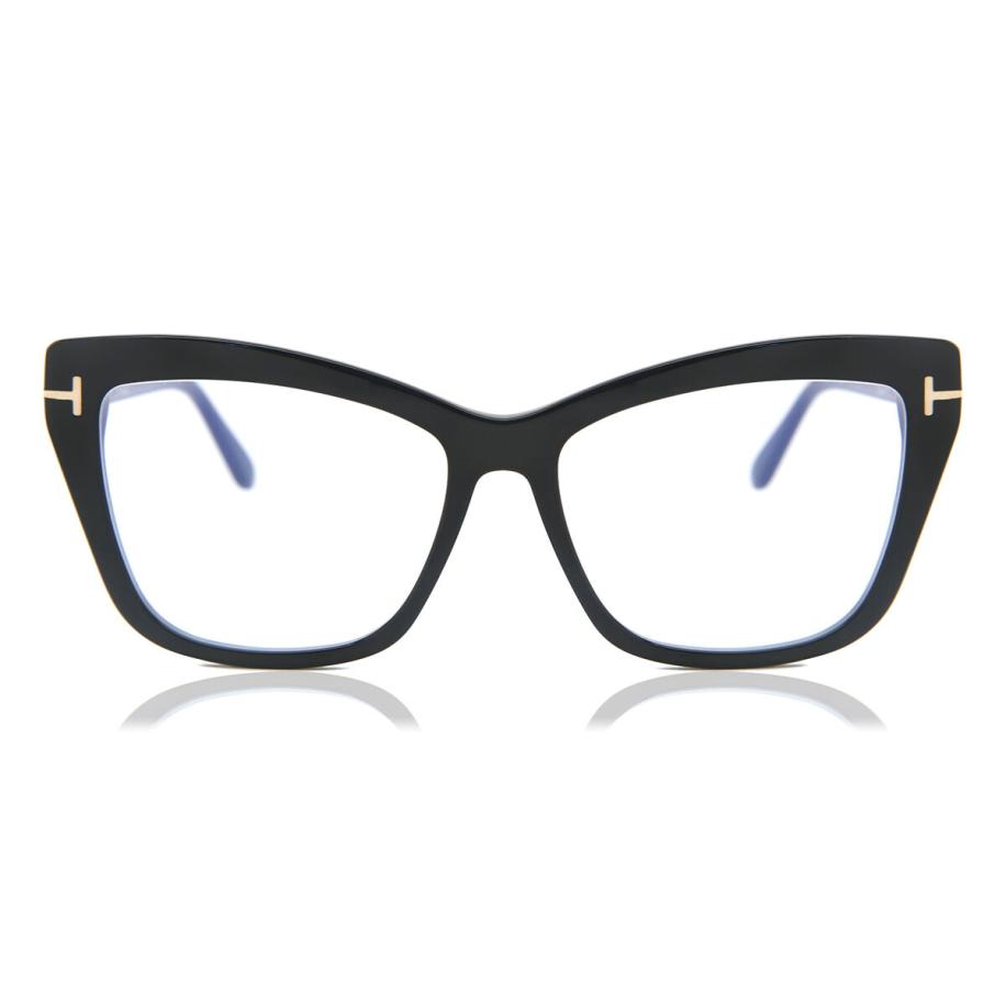 Tom Ford FT5826-B 1 Blauw-Light Block Zwart Dames Bril