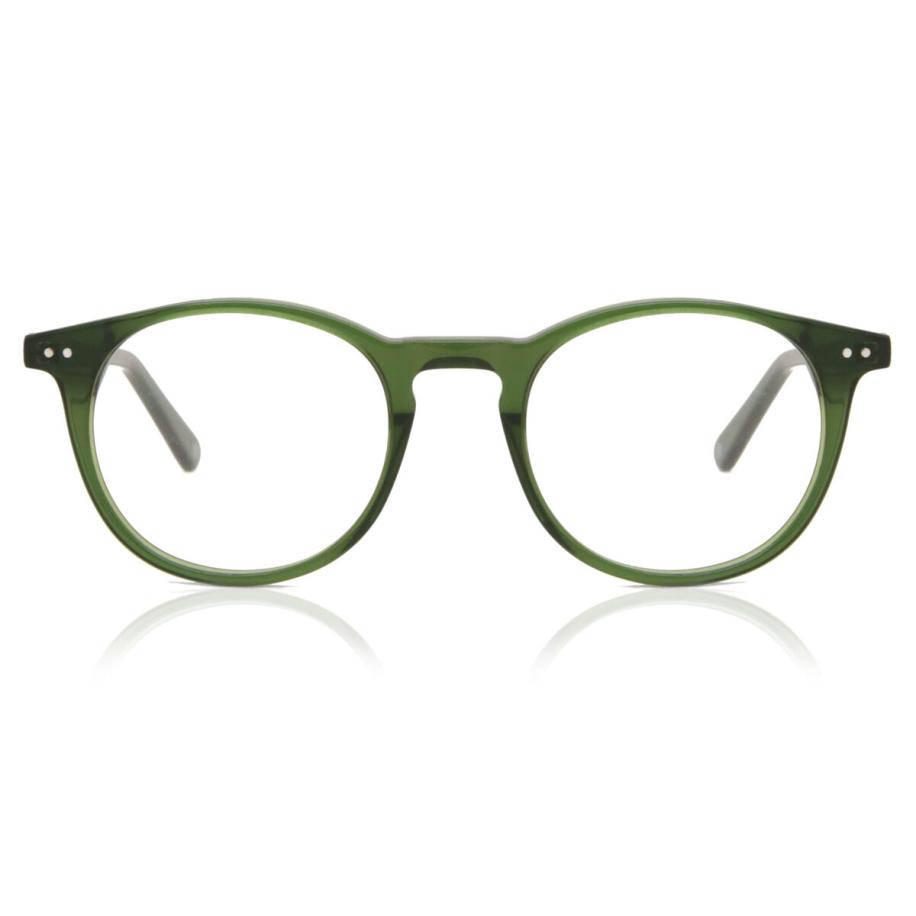 Heren Rond Volledige rand Plastic Groen Bril - Anti-Blauwlichtglazen - SmartBuy Collection