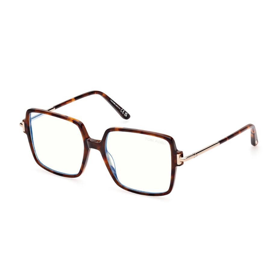 Tom Ford FT5915-B 52 Blauw-Light Block Tortoiseshell Dames Bril