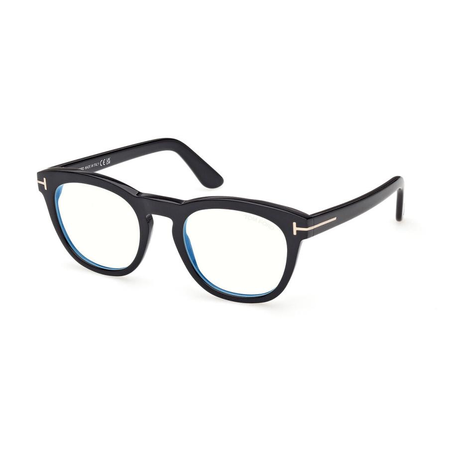 Tom Ford FT6081-B 1 Blauw-Light Block Zwart Heren Bril