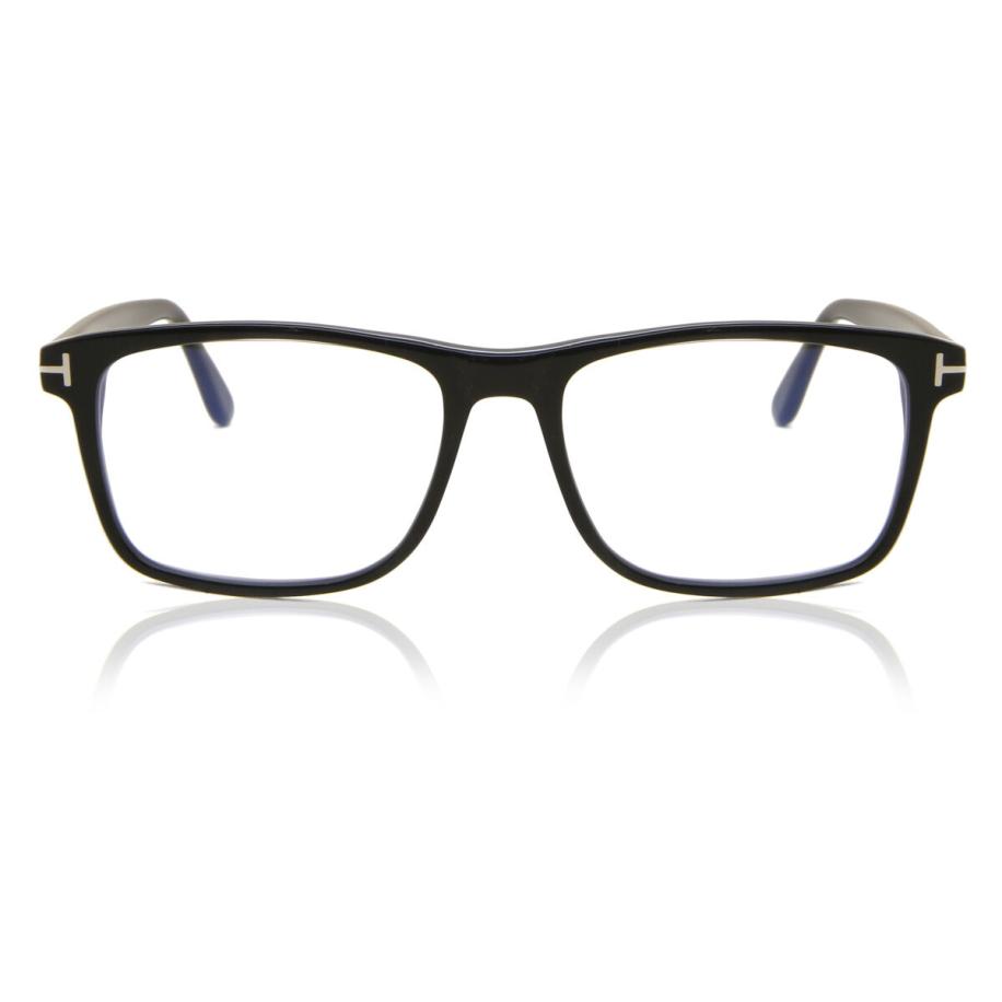 Tom Ford FT5752-B 1 Blauw-Light Block Zwart Heren Bril