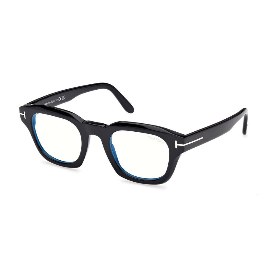 Tom Ford FT6083-B 1 Blauw-Light Block Zwart Heren Bril