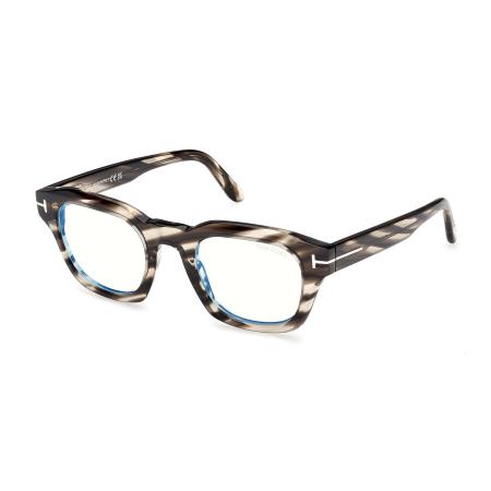 Tom Ford FT6083-B 055 Blauw-Light Block Tortoiseshell Heren Bril